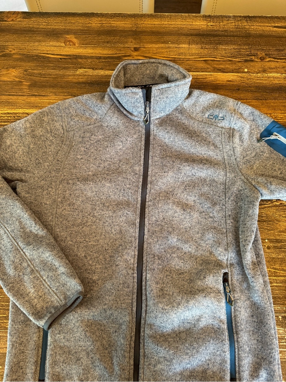 CMP Gray Fleece Jacket with Branded Neck Tape